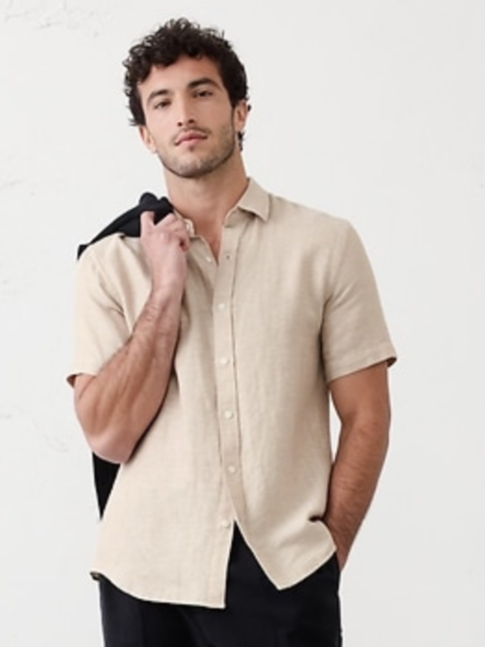 Banana Republic Slim-fit Linen-Cotton Shirt NWT